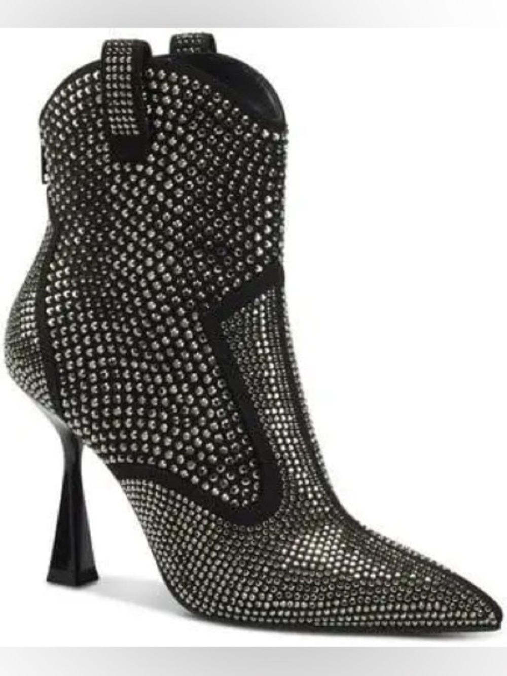 INC Black Western Rhinestone comfort Oaklynne Ankle Boots | Sz: 6.5 (NWB)